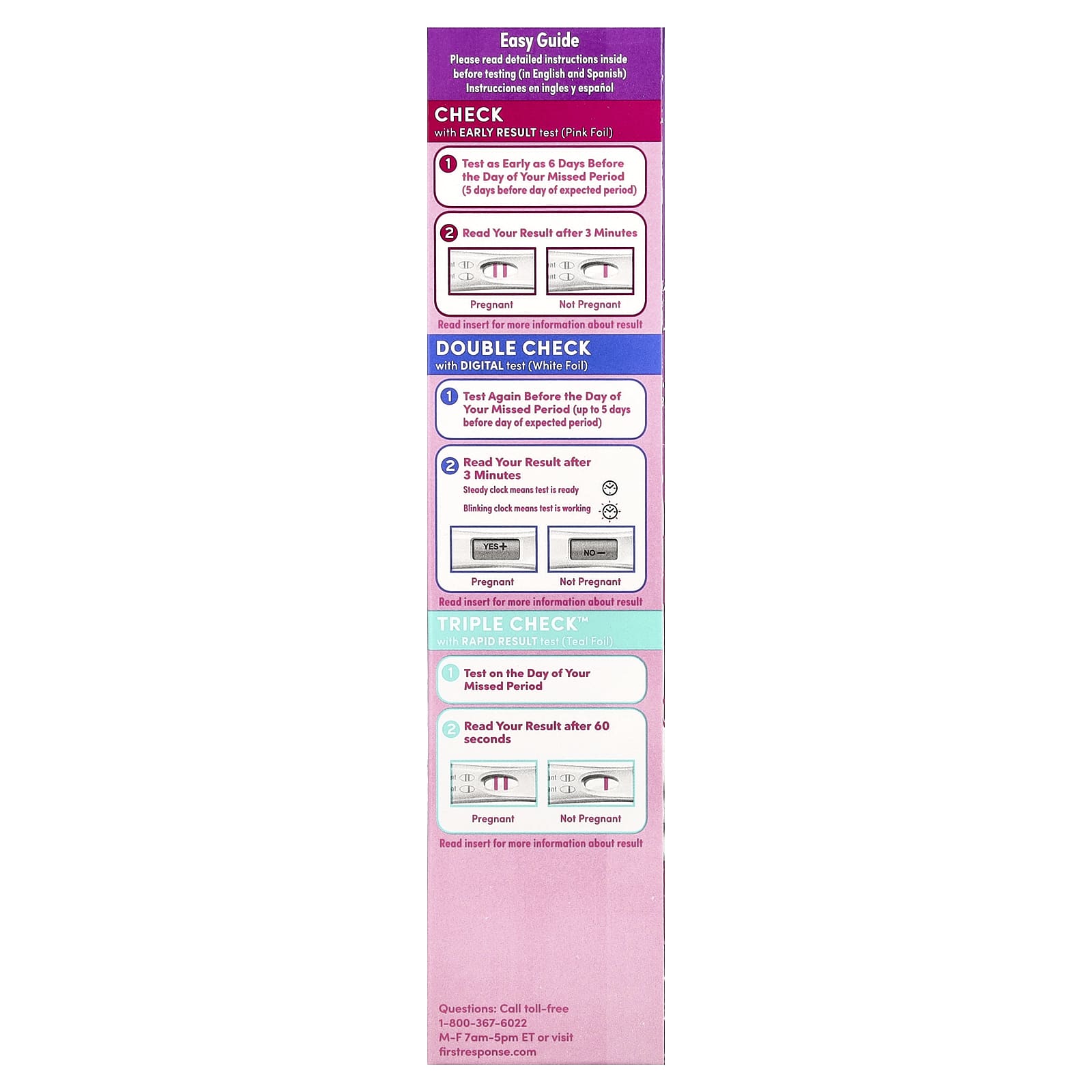 Triple Check Pregnancy Tests for Added Reassurance - 3 Tests - Image 2