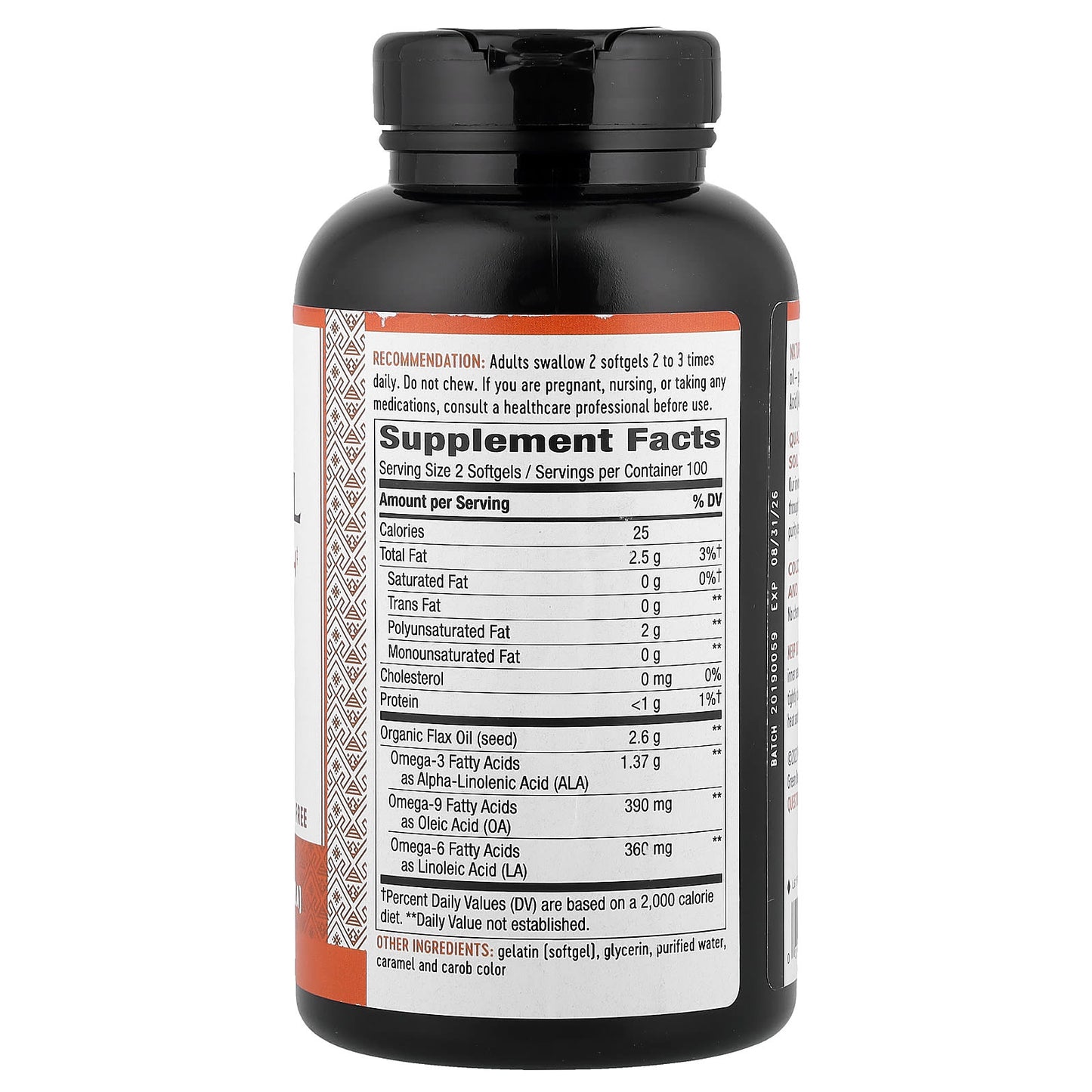 Nature's Way, Flax Oil, Max Strength, 200 Softgels (1,300 mg per Softgel) - Image 2