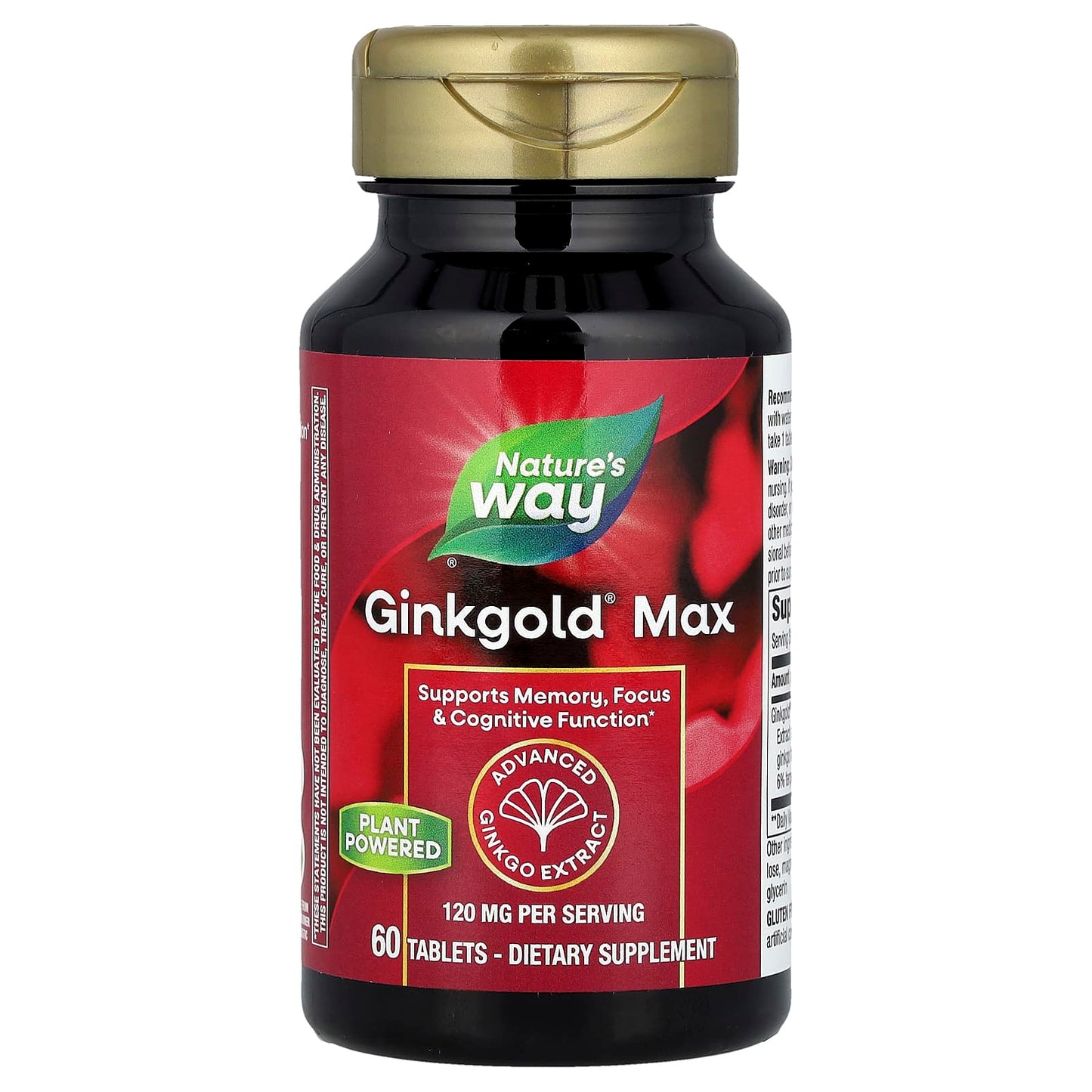Nature's Way, Ginkgold® Max, 120 mg, 60 Tablets - Image 1