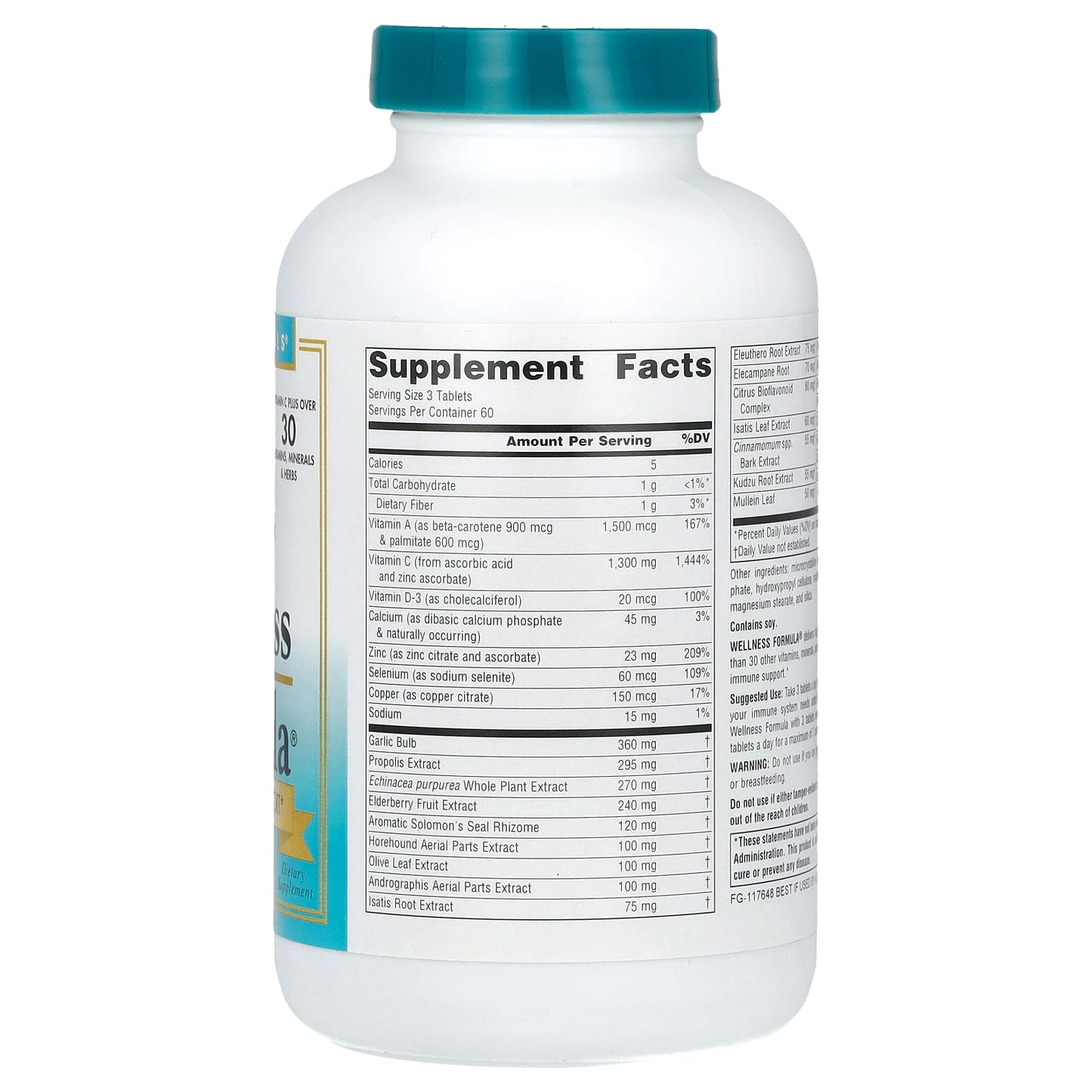 Source Naturals, Wellness Formula, Advanced Immune Support, 180 Tablets - Image 2