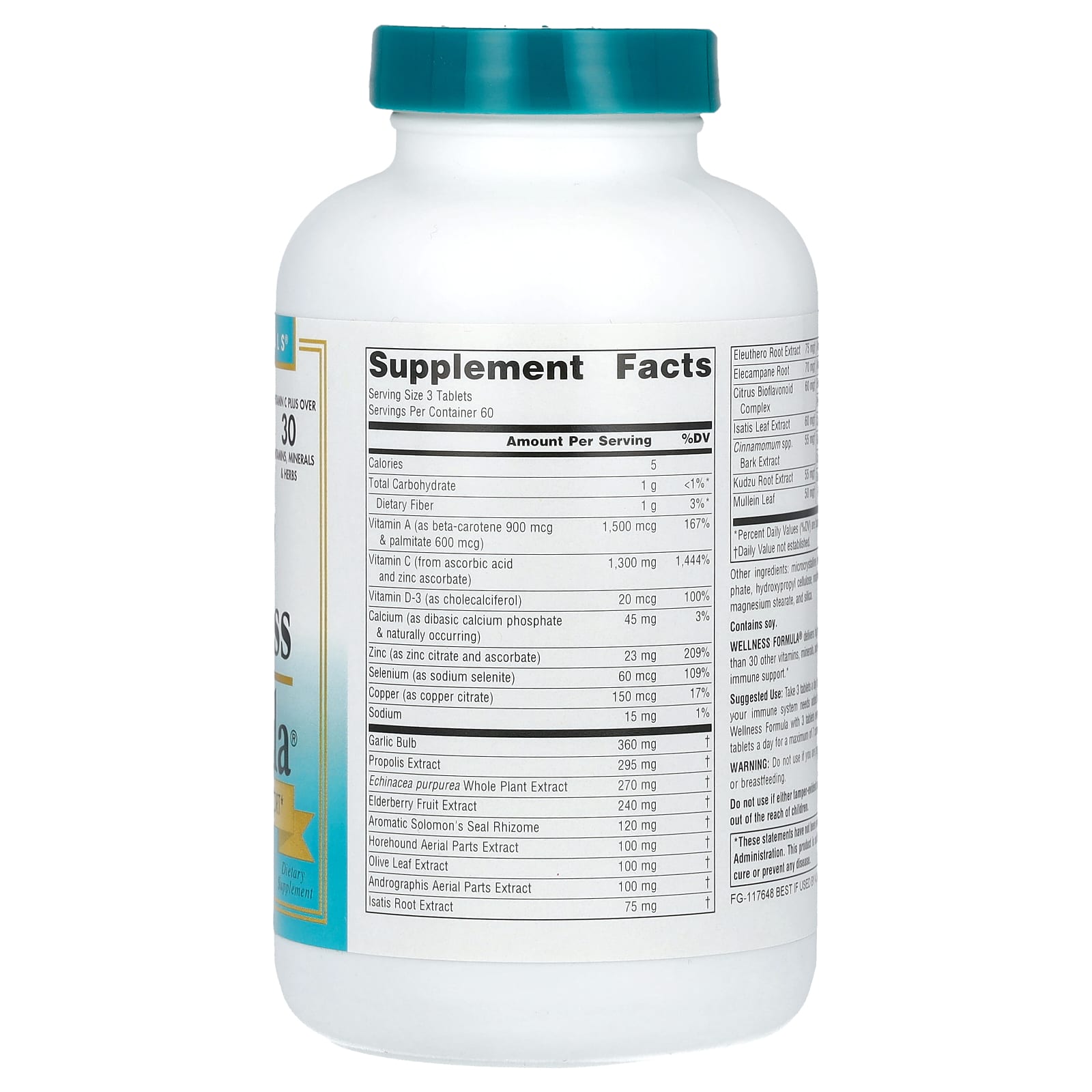 Source Naturals, Wellness Formula, Advanced Immune Support, 180 Tablets - Image 2