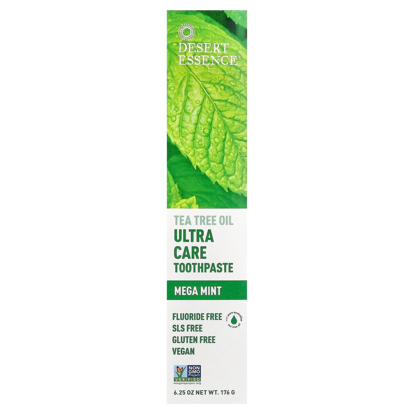 Desert Essence Ultra Care Tea Tree Oil Toothpaste for Fresh Breath, 6.25 oz - Image 2