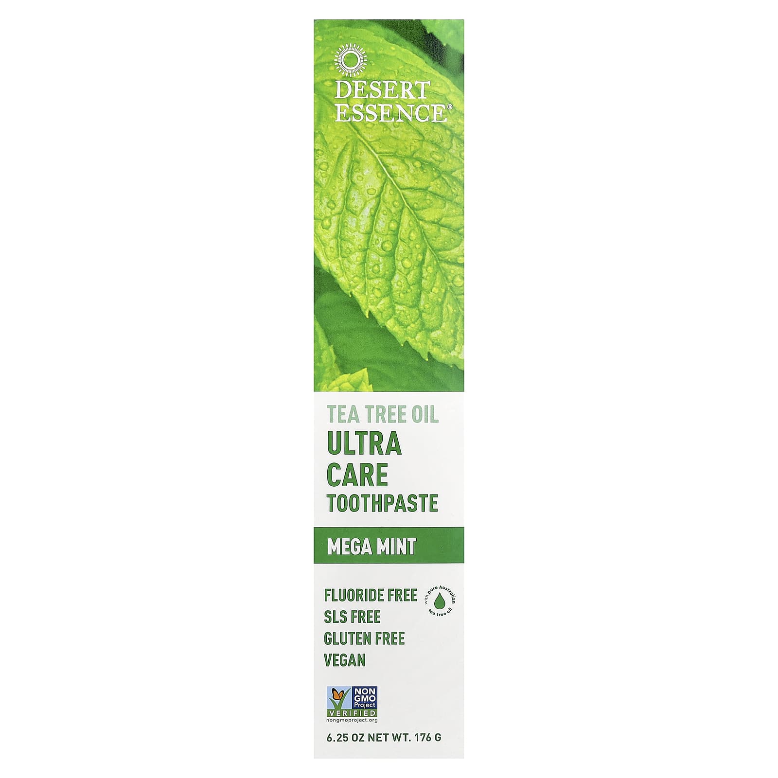 Desert Essence Ultra Care Tea Tree Oil Toothpaste for Fresh Breath, 6.25 oz - Image 2