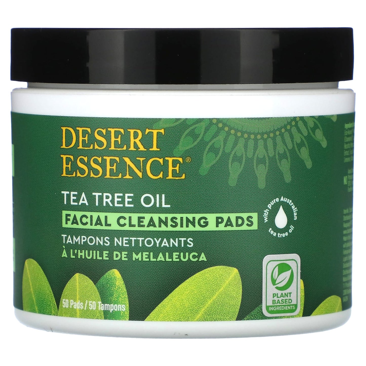 Tea Tree Oil Facial Cleansing Pads for Sensitive Skin | 50 Pads - Image 1