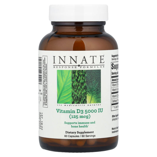 Vitamin D3 Supplement for Immune & Bone Health | 60 Capsules - Image 1