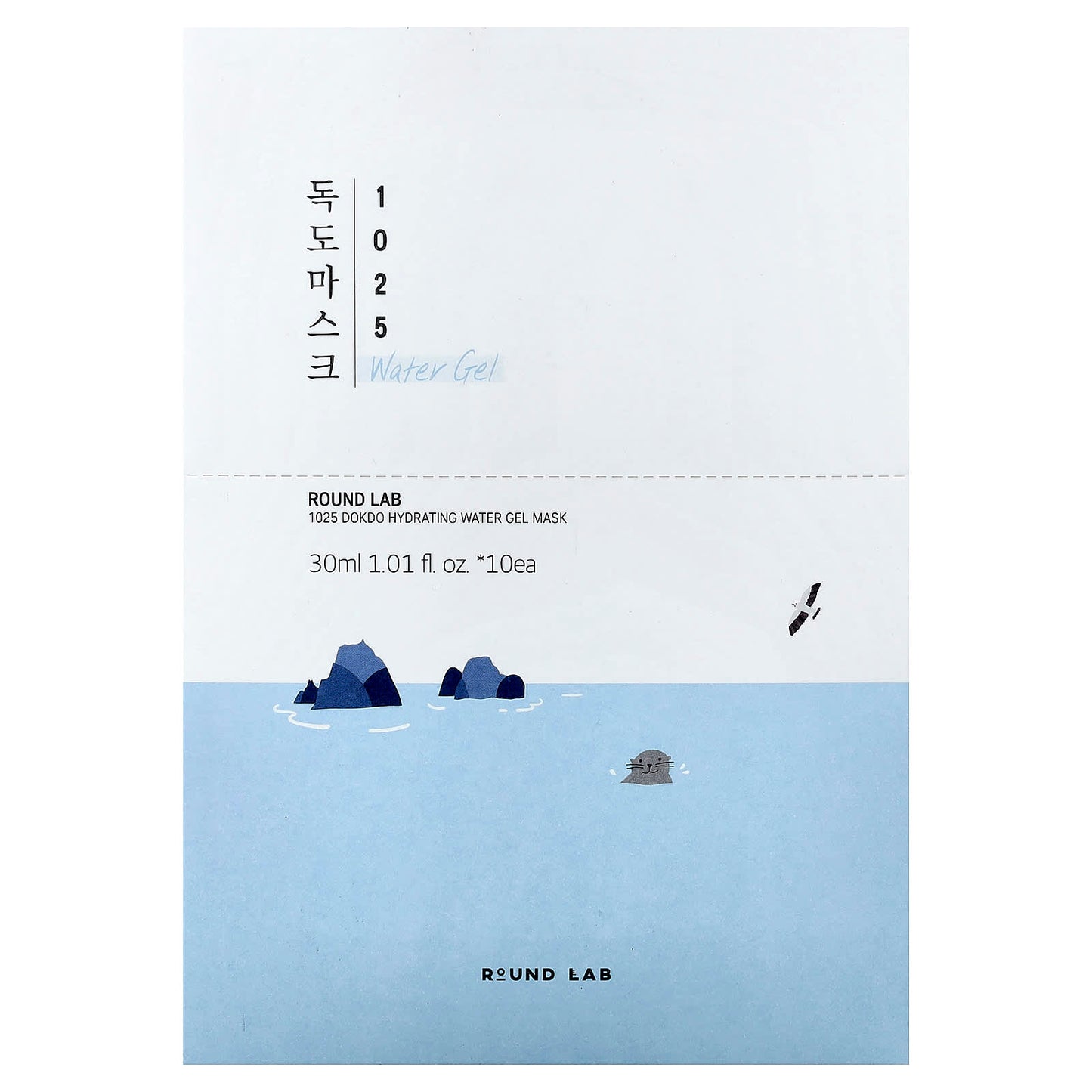 Round Lab, 1025 Dokdo Hydrating Water Gel Beauty Mask, 10 Sheets, 1.01 fl oz (30 ml) Each - Image 2