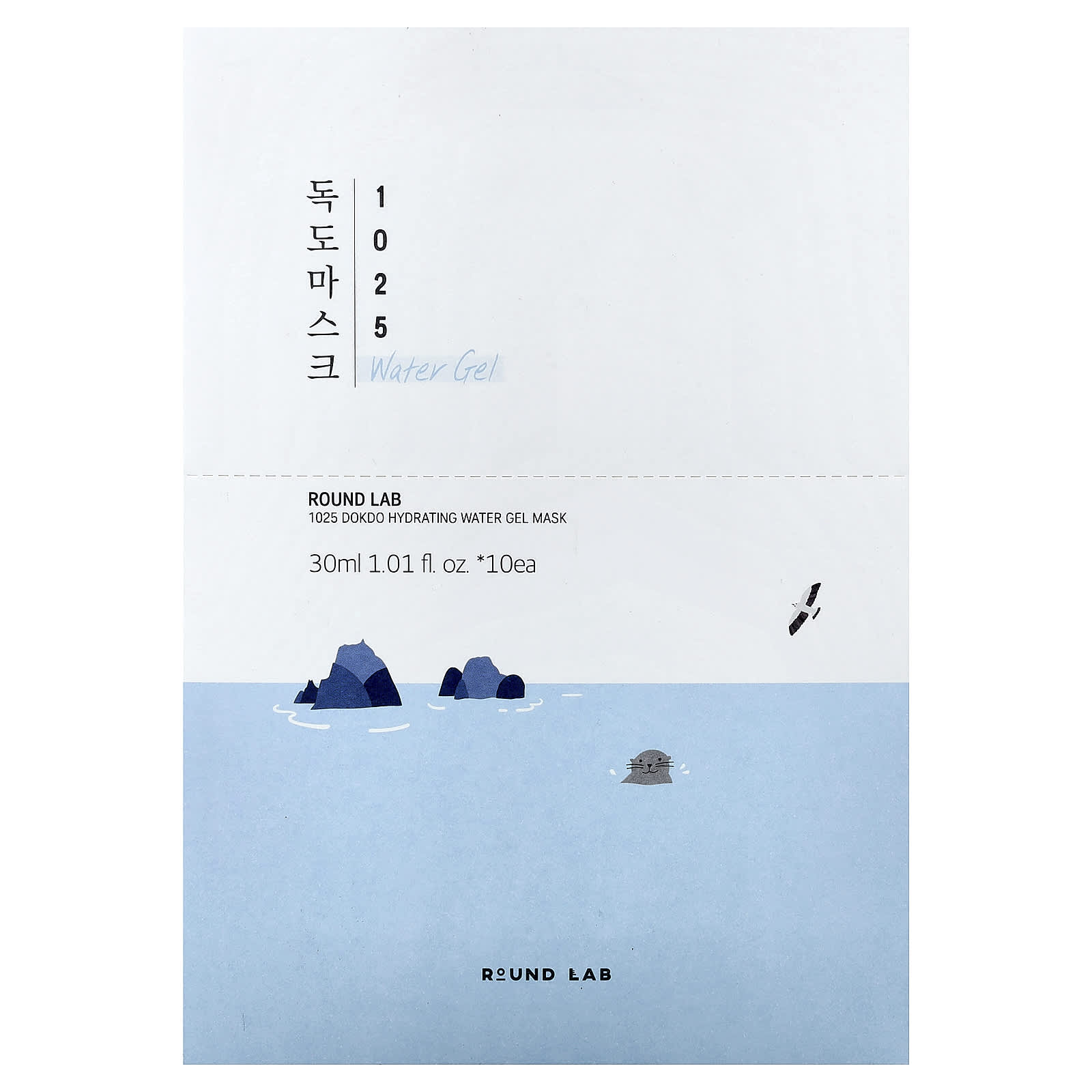 Round Lab, 1025 Dokdo Hydrating Water Gel Beauty Mask, 10 Sheets, 1.01 fl oz (30 ml) Each - Image 2
