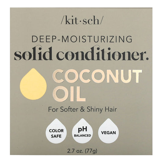Kitsch, Deep-Moisturizing Solid Conditioner Bar, Coconut Oil, White Tea & Coconut, 1 Bar, 2.7 oz (77 g) - Image 1