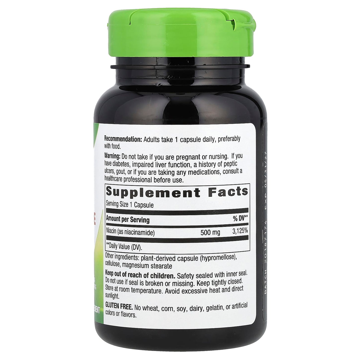 Nature's Way, Niacinamide, Non-Flushing, 500 mg, 100 Capsules - Image 2