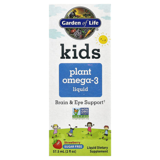 Garden of Life Kids Omega-3 Liquid, Brain & Eye Support, Vegan, 2 fl oz - Image 1