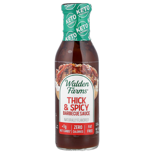 Walden Farms, Thick & Spicy Barbecue Sauce, 12 fl oz (355 ml) - Image 1