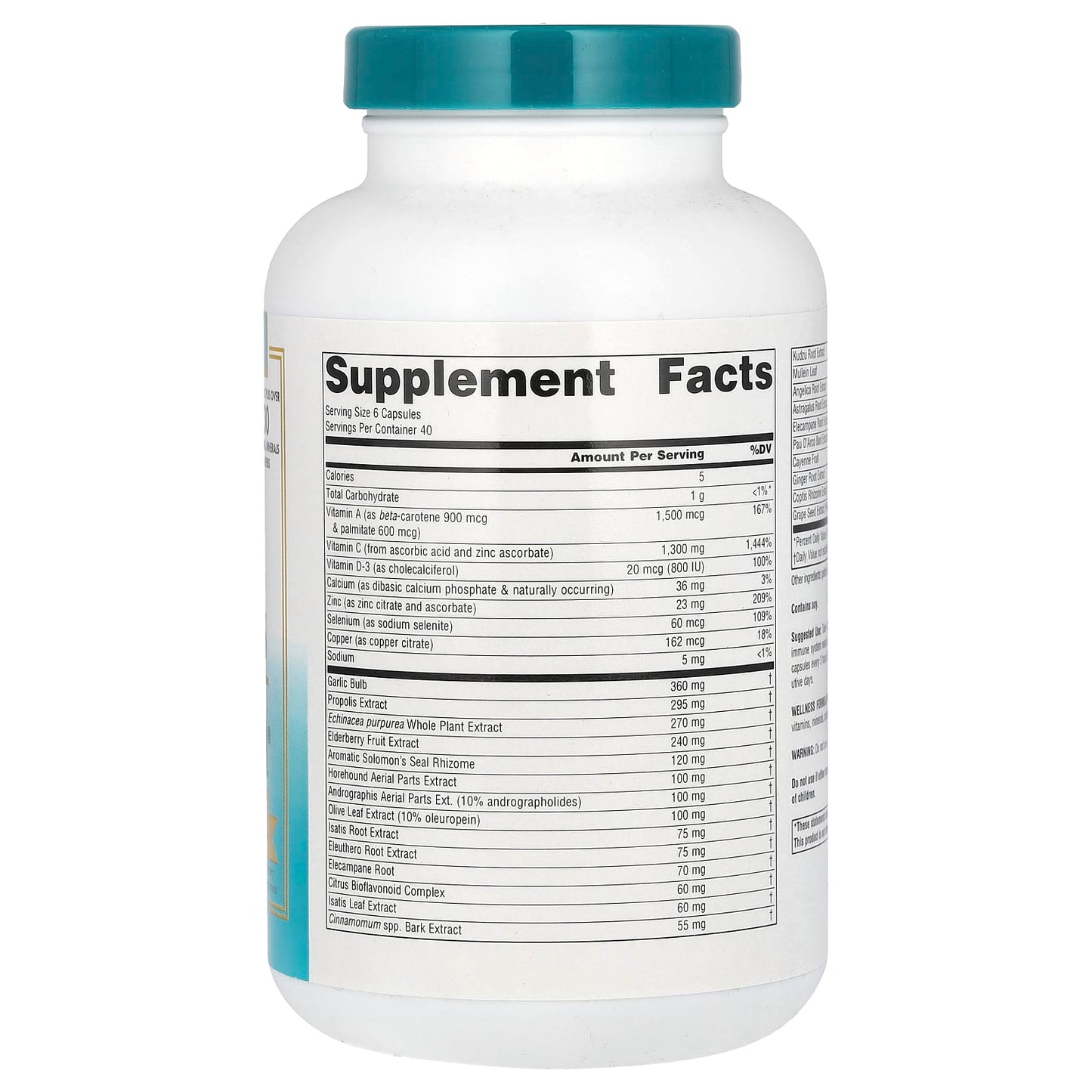 Source Naturals, Wellness Formula, Advanced Immune Support, 240 Capsules - Image 2