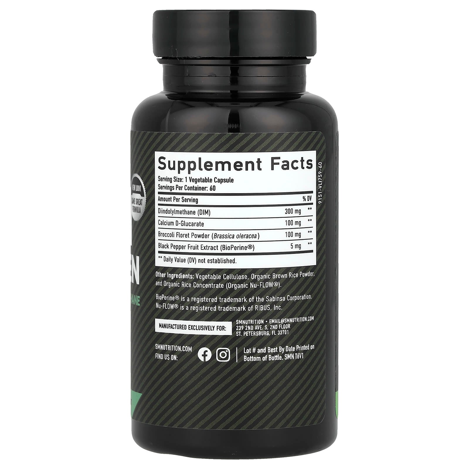 SMNutrition, DIM For Men, 300 mg, 60 Capsules - Image 2