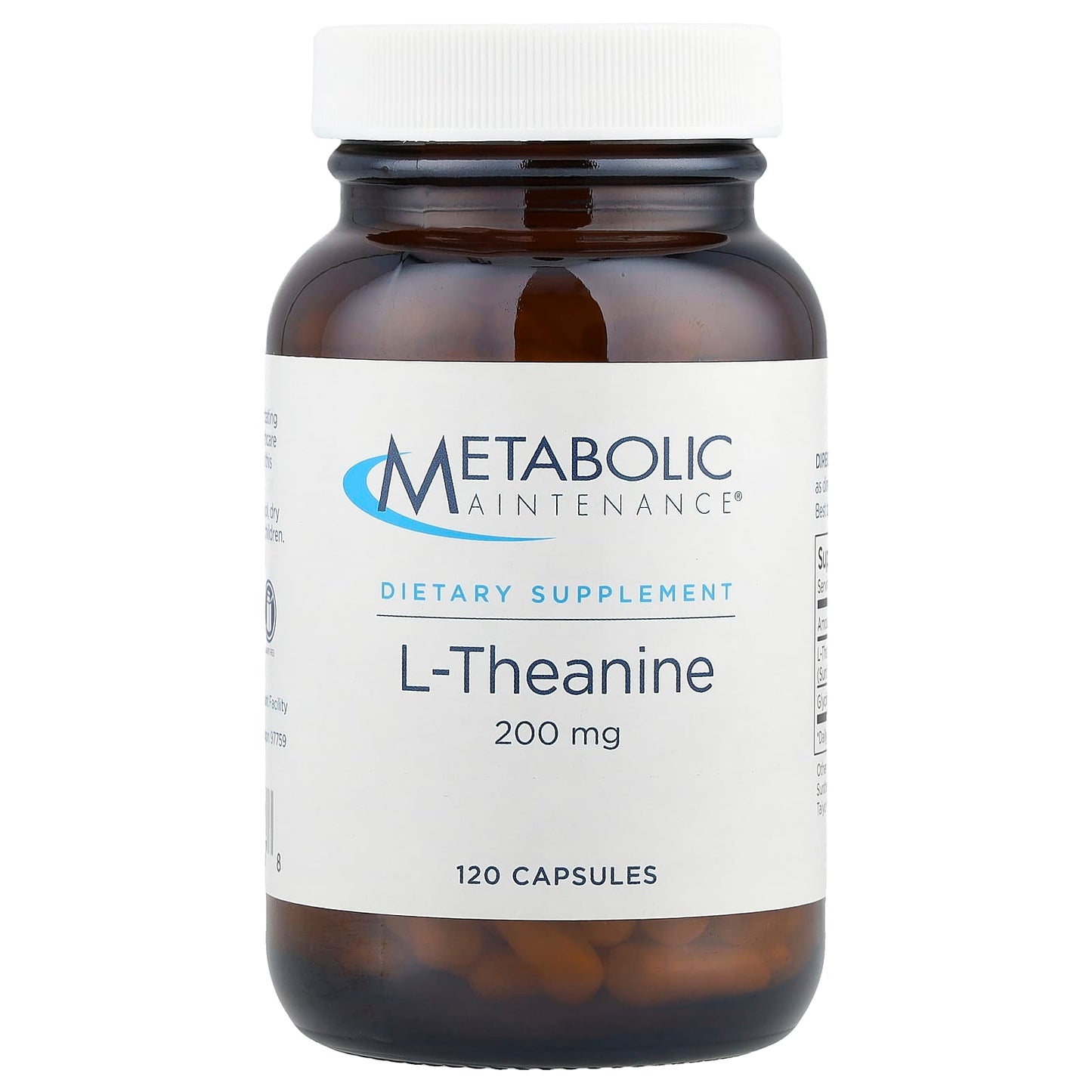 Metabolic Maintenance, L-Theanine, 120 Capsules - Image 1
