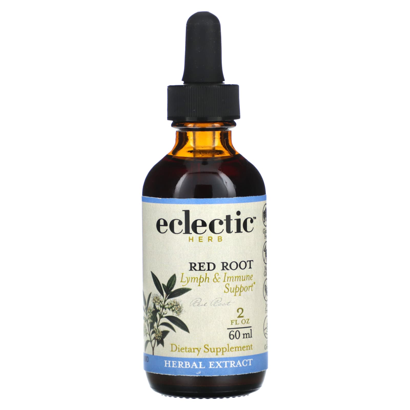 Eclectic Herb Red Root Extract Lymph & Immune Support Supplement - Image 1