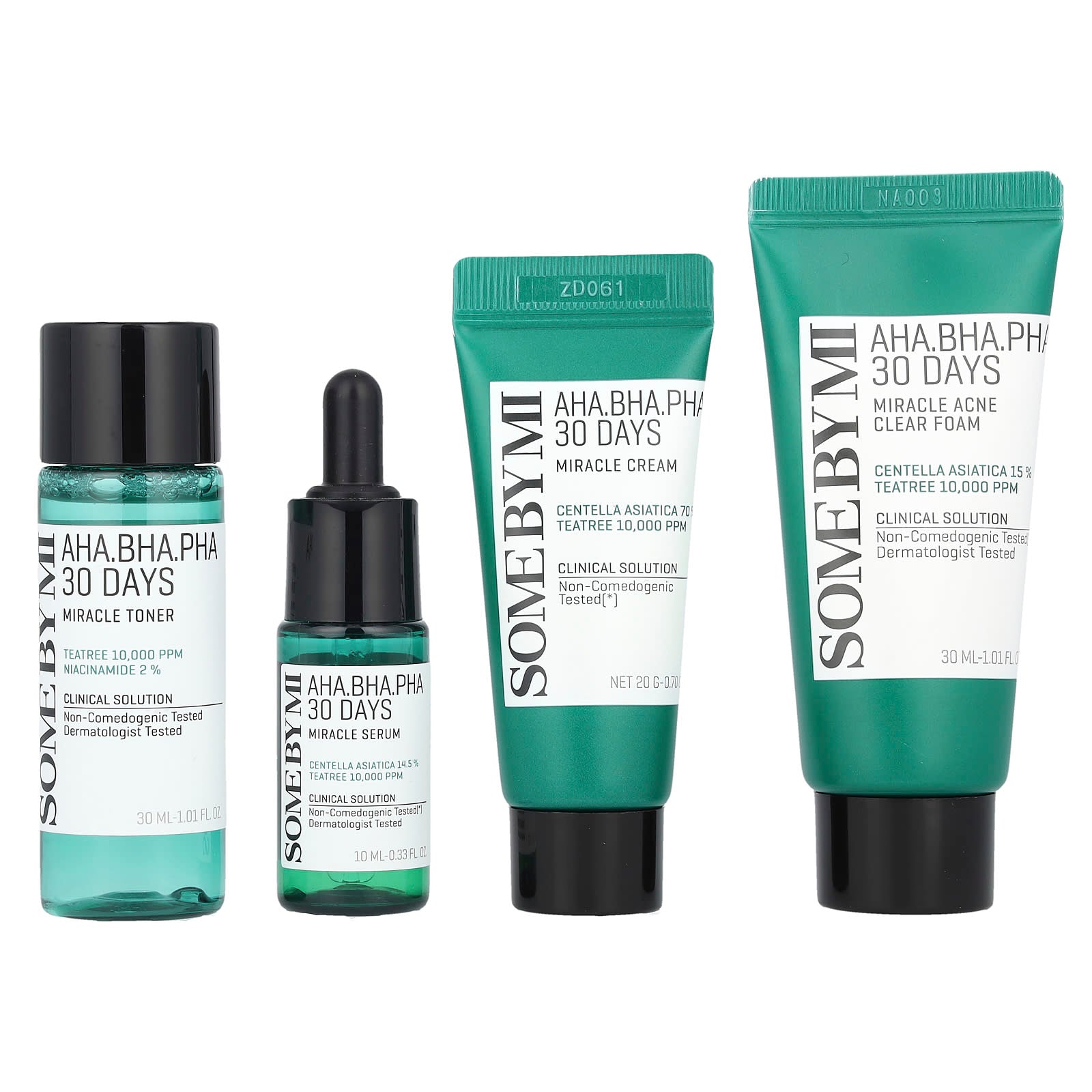 SOME BY MI, AHA. BHA. PHA 30 Days Miracle AC SOS Kit, Edition, 4 Piece Kit - Image 1