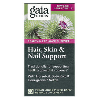 Gaia Herbs Vegan Liquid Phyto-Caps for Hair, Skin & Nail Support