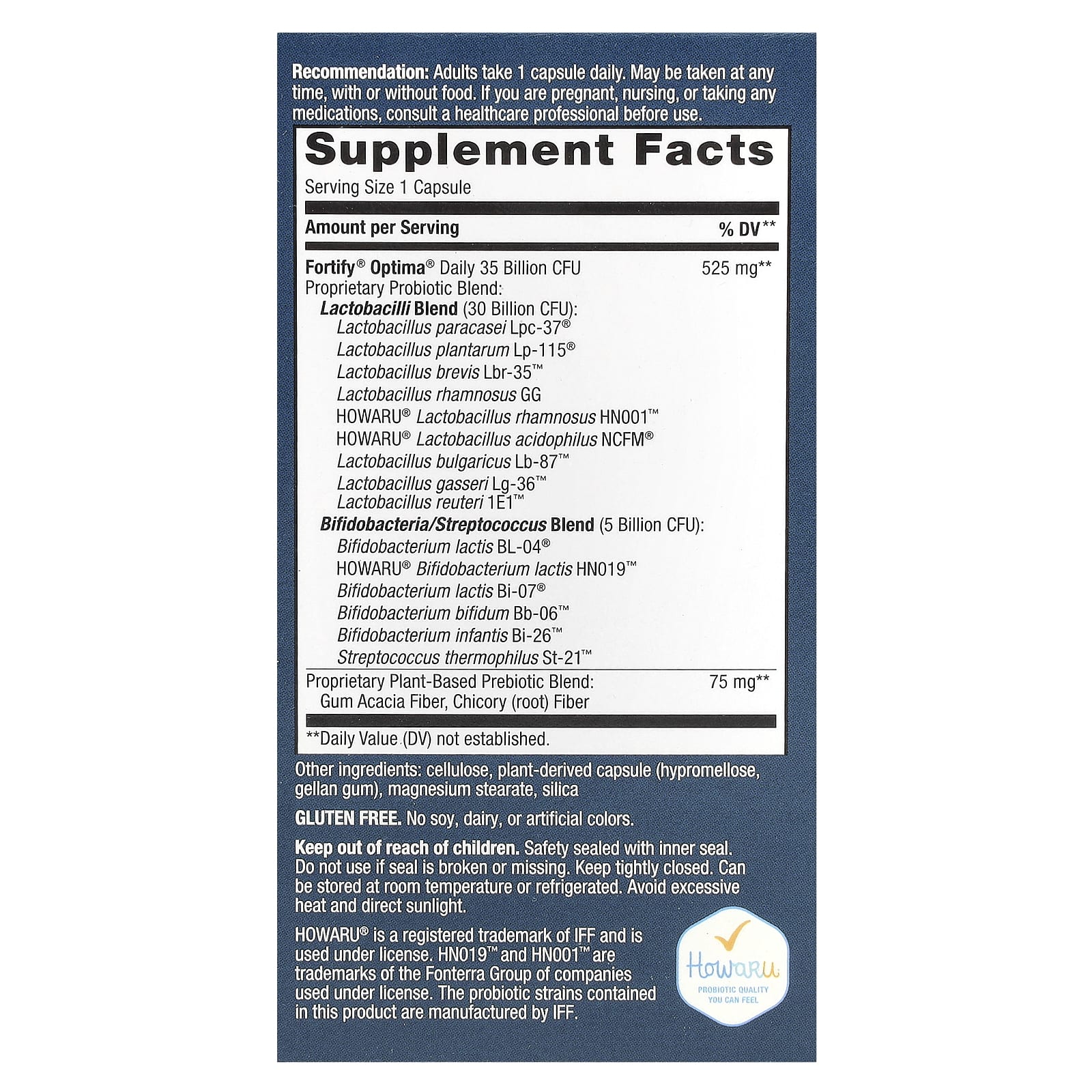 Nature's Way, Optima® Probiotic, Fortify®, Gut Comfort, 35  Billion, 30 Delayed-Release Capsules - Image 2