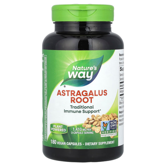 Nature's Way, Astragalus Root, 180 Vegan Capsules (470 mg Per Capsule) - Image 1