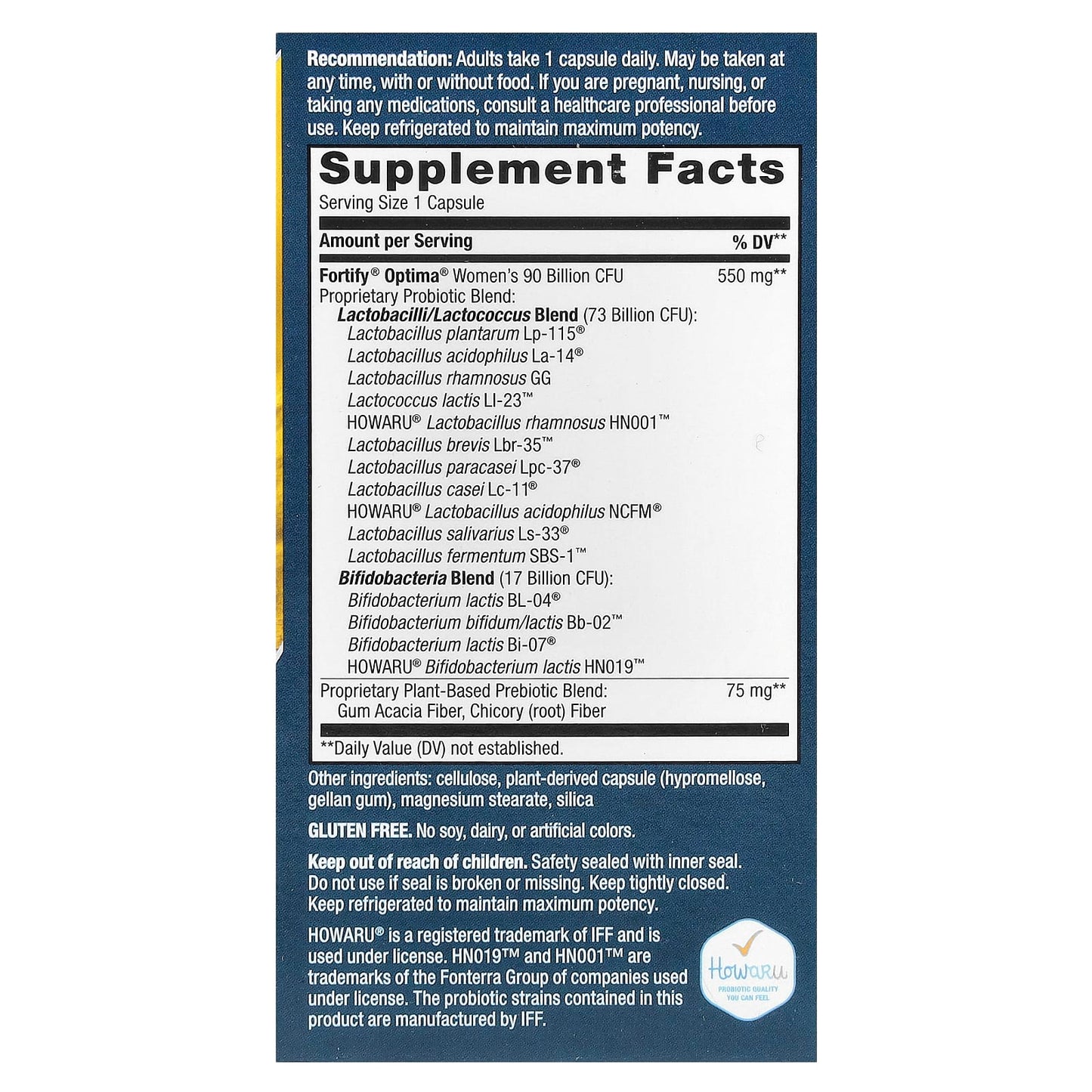 Nature's Way, Optima® Probiotic, Fortify® Women's, Ultra Potency, 30 Delayed-Release Capsules - Image 2