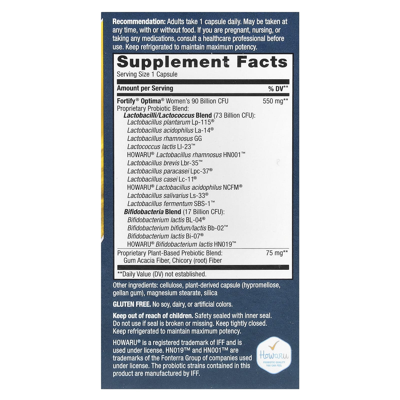Nature's Way, Optima® Probiotic, Fortify® Women's, Ultra Potency, 30 Delayed-Release Capsules - Image 2