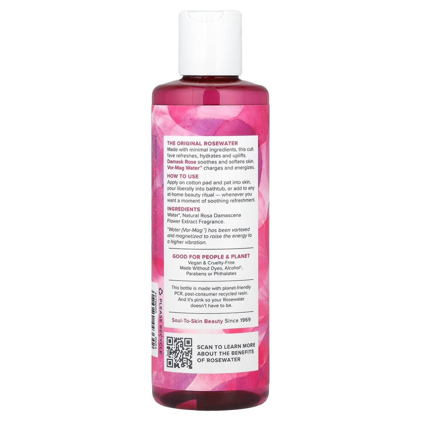 Rosewater Facial Refreshment by Heritage Store, 8 fl oz - Image 2