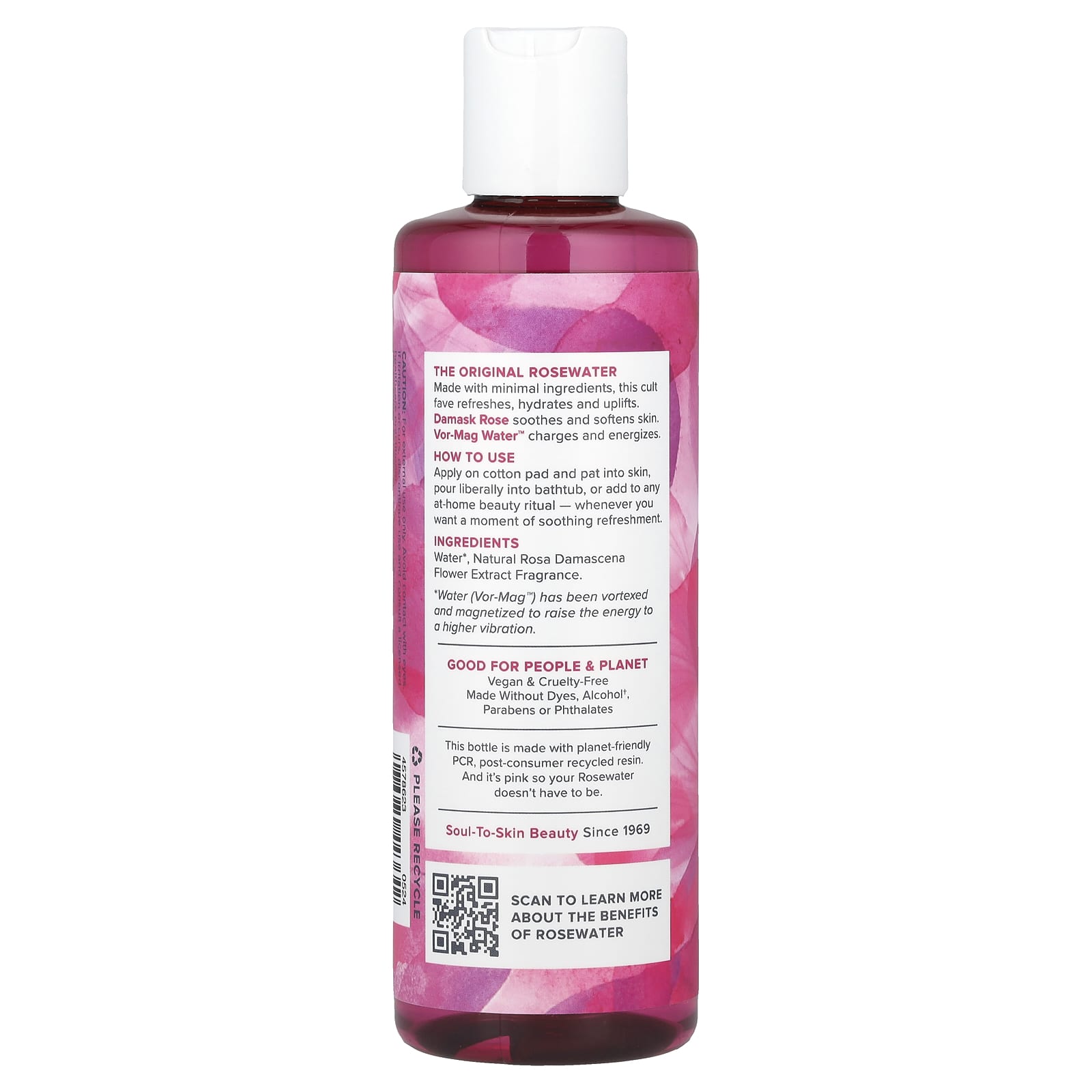 Rosewater Facial Refreshment by Heritage Store, 8 fl oz - Image 2