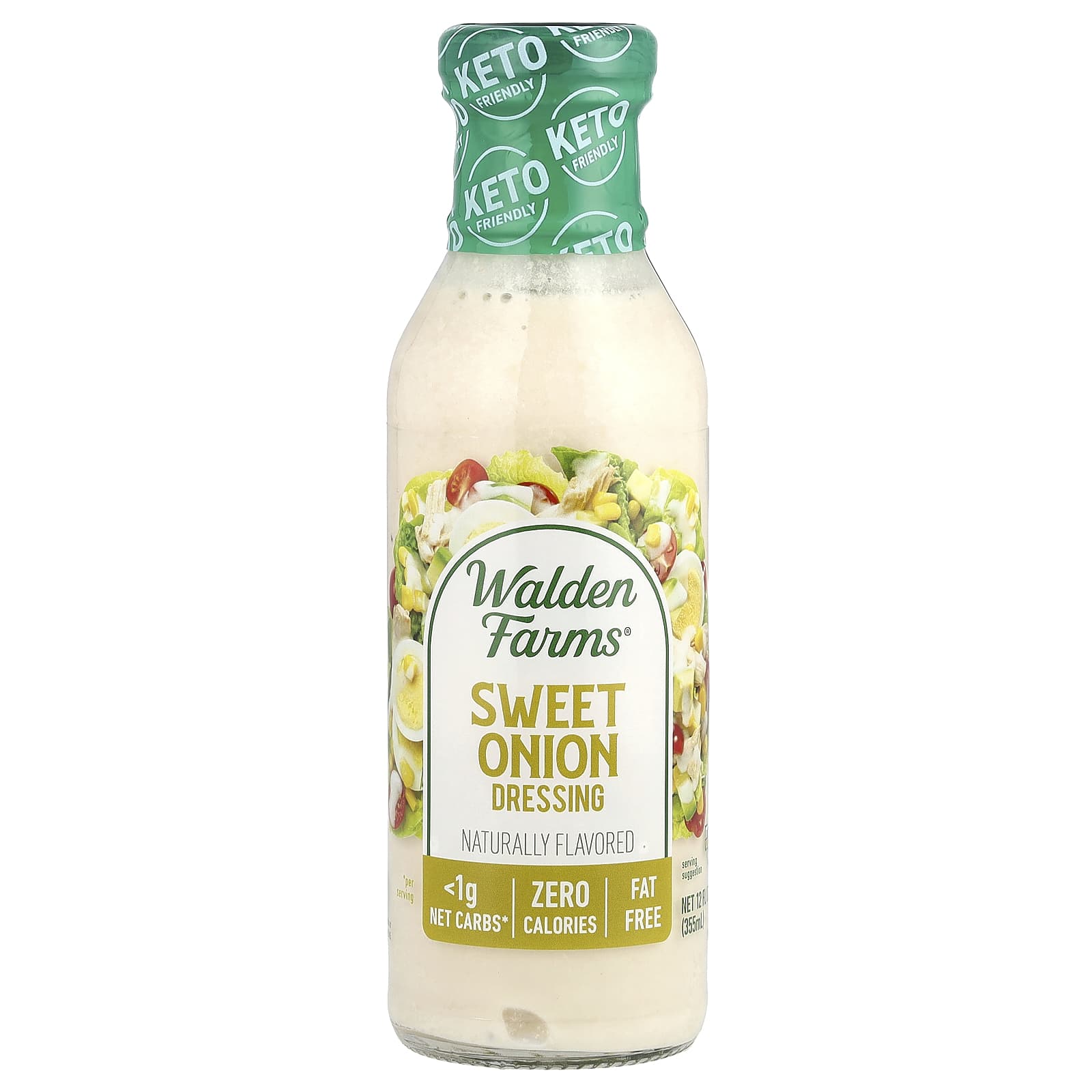 Walden Farms, Sweet Onion Dressing, 12 fl oz (355 ml) - Image 1
