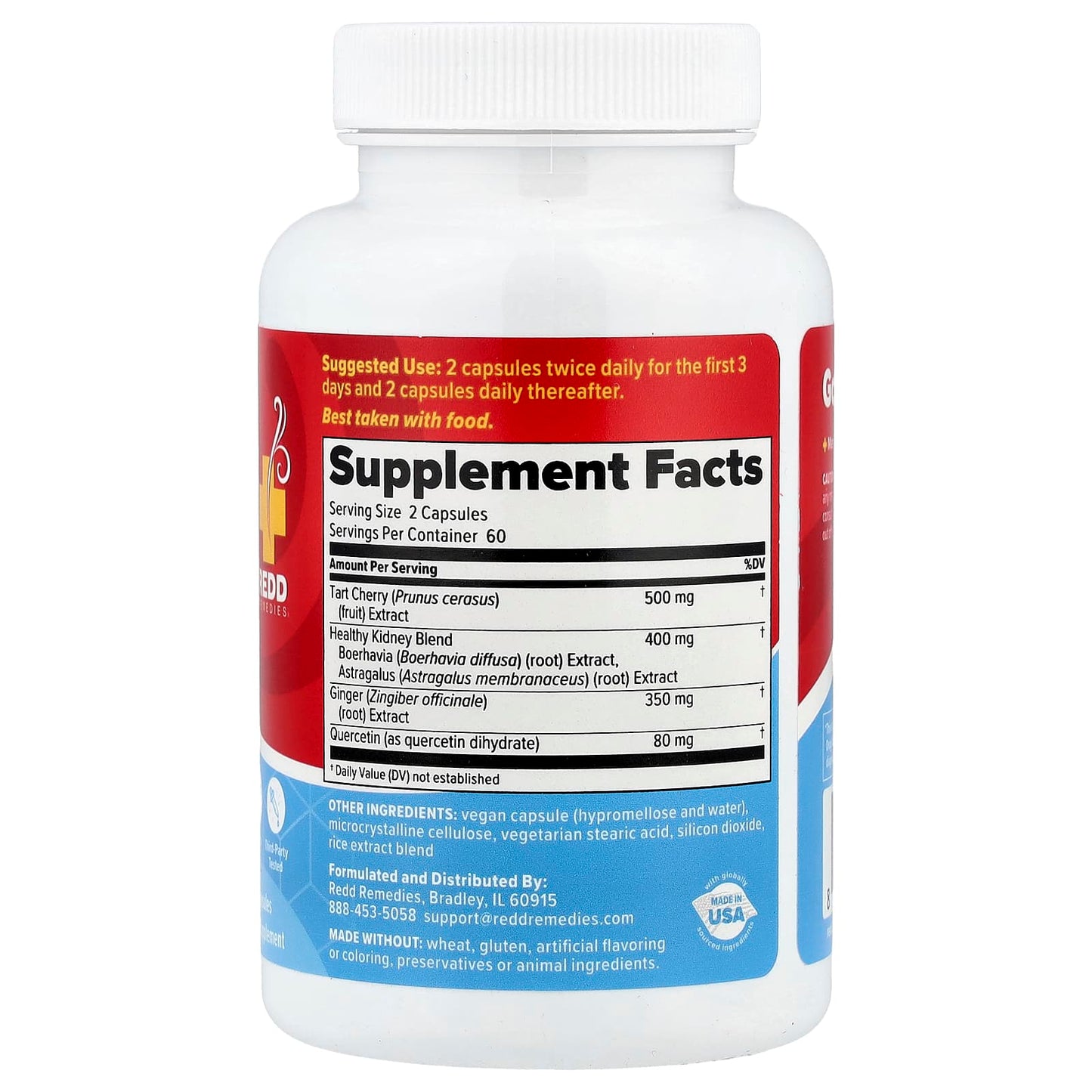 Redd Remedies, Gouch!, Tart Cherry & Quercetin, 120 Vegan Capsules - Image 2