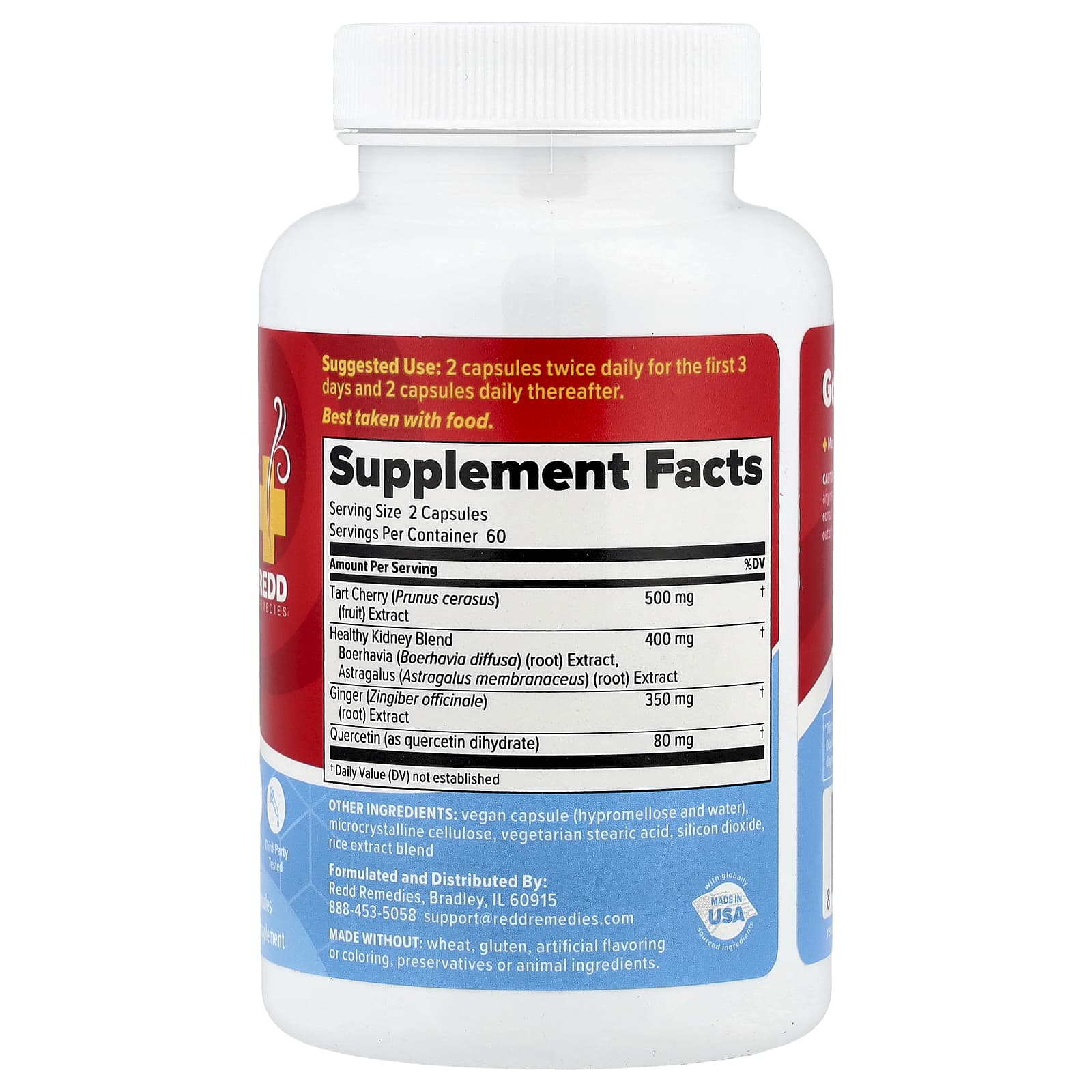 Redd Remedies, Gouch!, Tart Cherry & Quercetin, 120 Vegan Capsules - Image 2