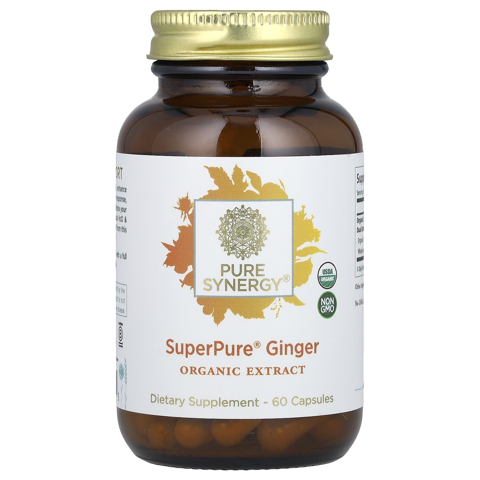 Pure Synergy, SuperPure® Ginger, 60 Capsules - Image 1