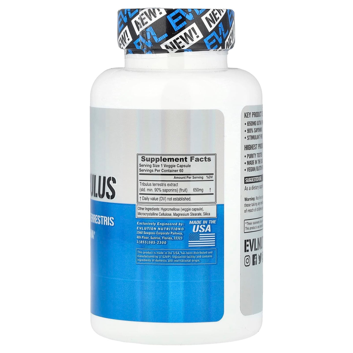 Boost Energy & Stamina with EVLution Nutrition Tribulus 650mg - Image 2
