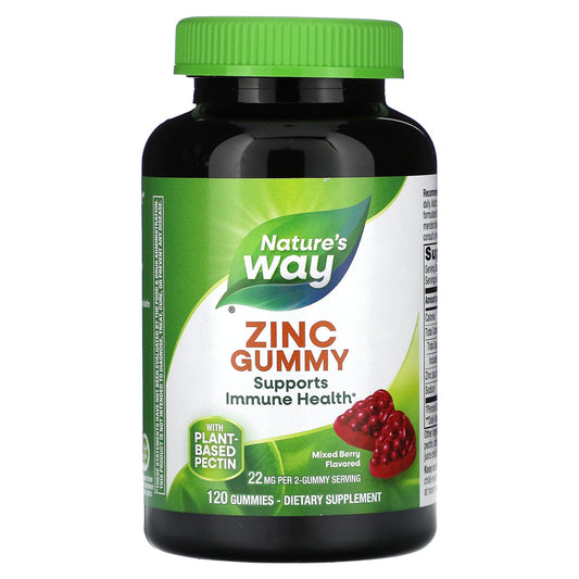 Nature's Way, Zinc Gummies, Mixed Berry, 120 Gummies (11 mg per Gummy) - Image 1