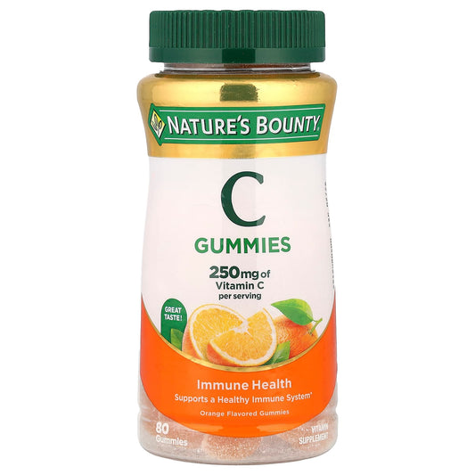Nature's Bounty, Vitamin C Gummies, Orange, 80 Gummies - Image 1