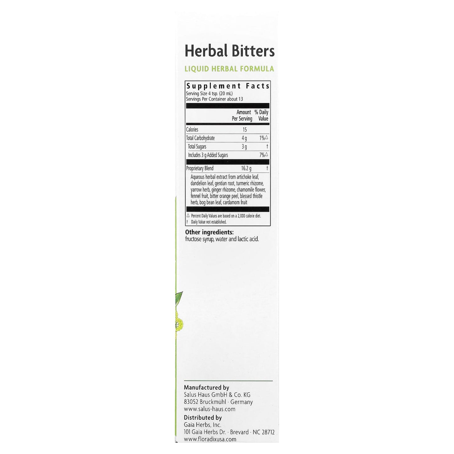 Floradix Gallexier Herbal Bitters for Digestive Health - 8.5 fl oz - Image 2