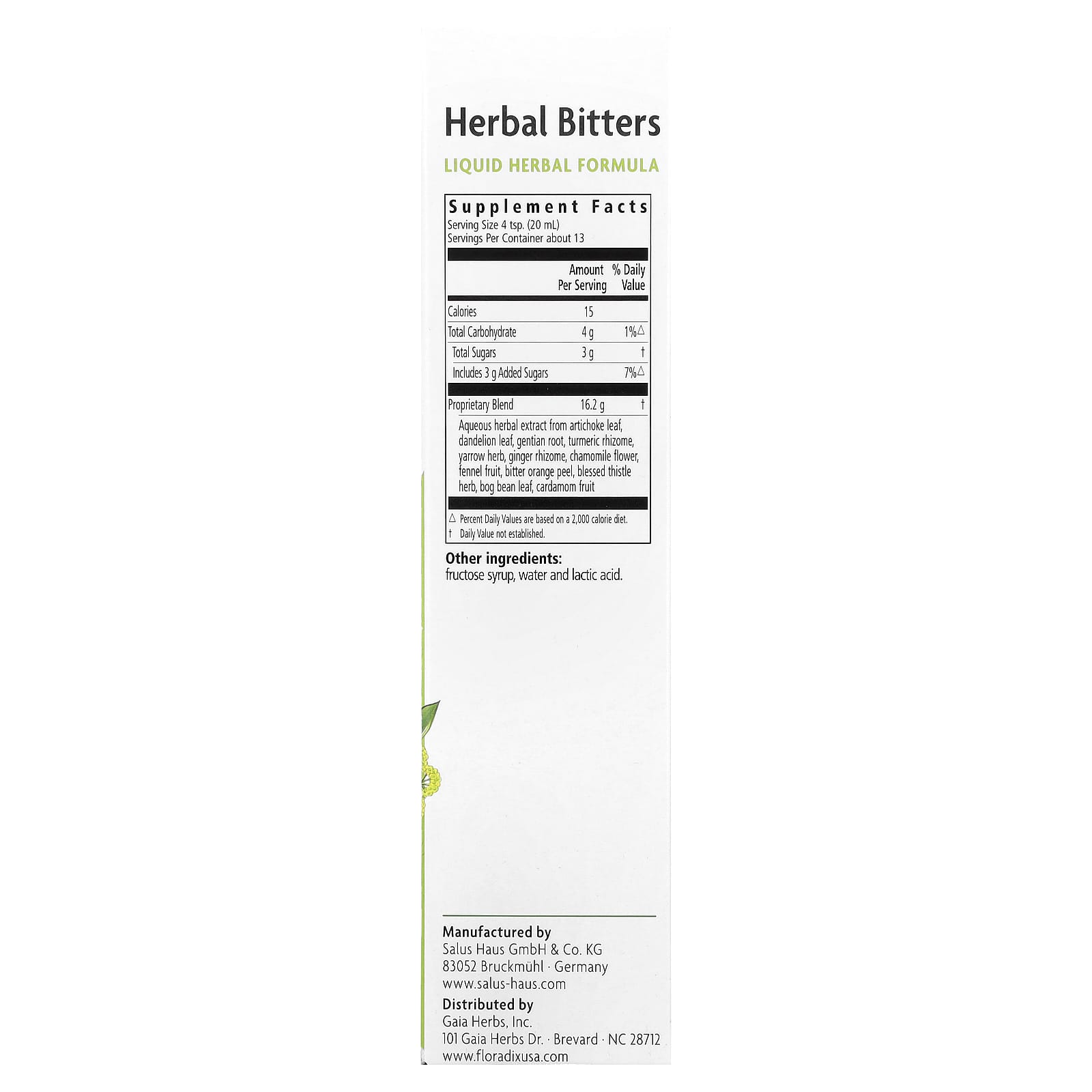 Floradix Gallexier Herbal Bitters for Digestive Health - 8.5 fl oz - Image 2