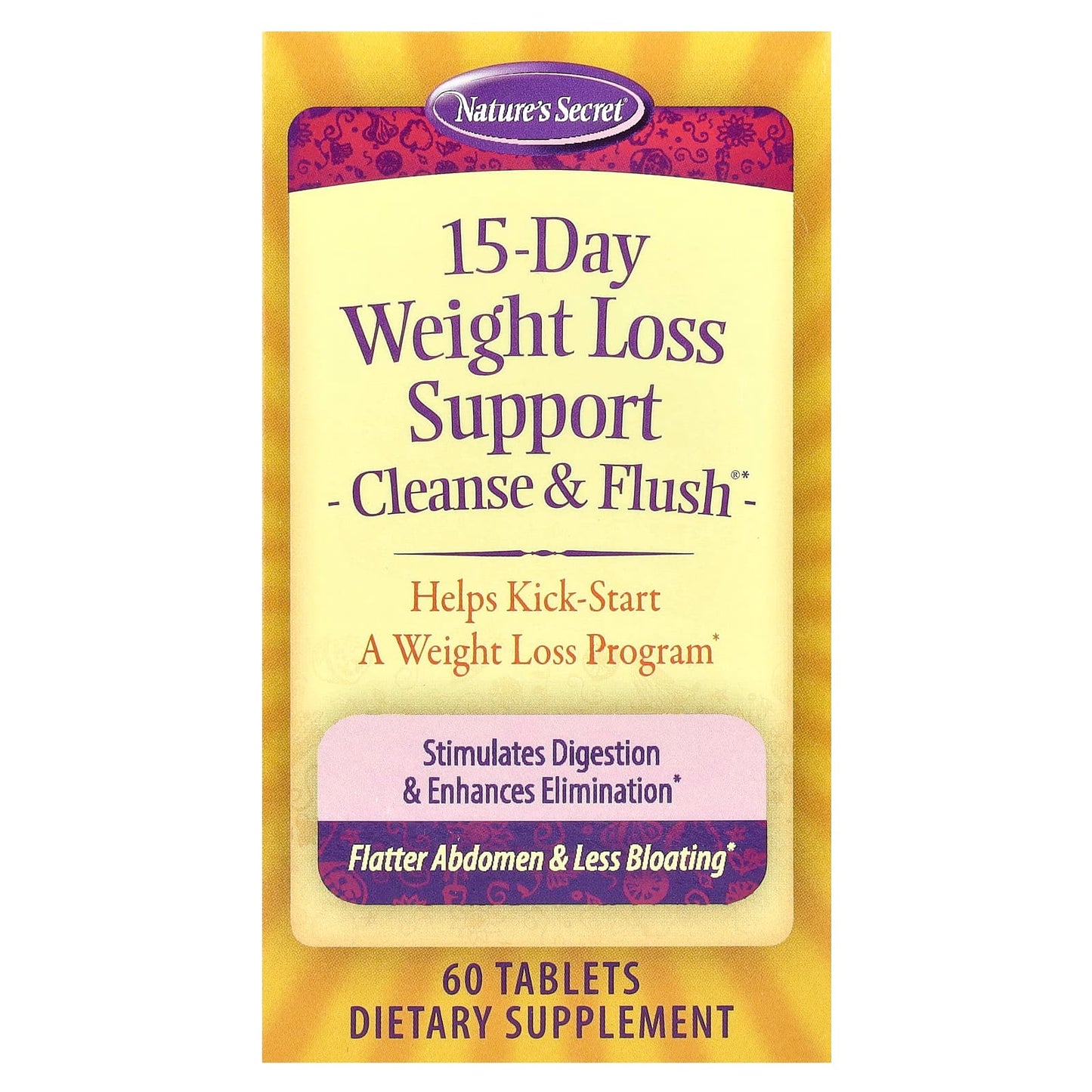 Nature's Secret, 15-Day Weight Loss Support, Cleanse & Flush®, 60 Tablets - Image 1