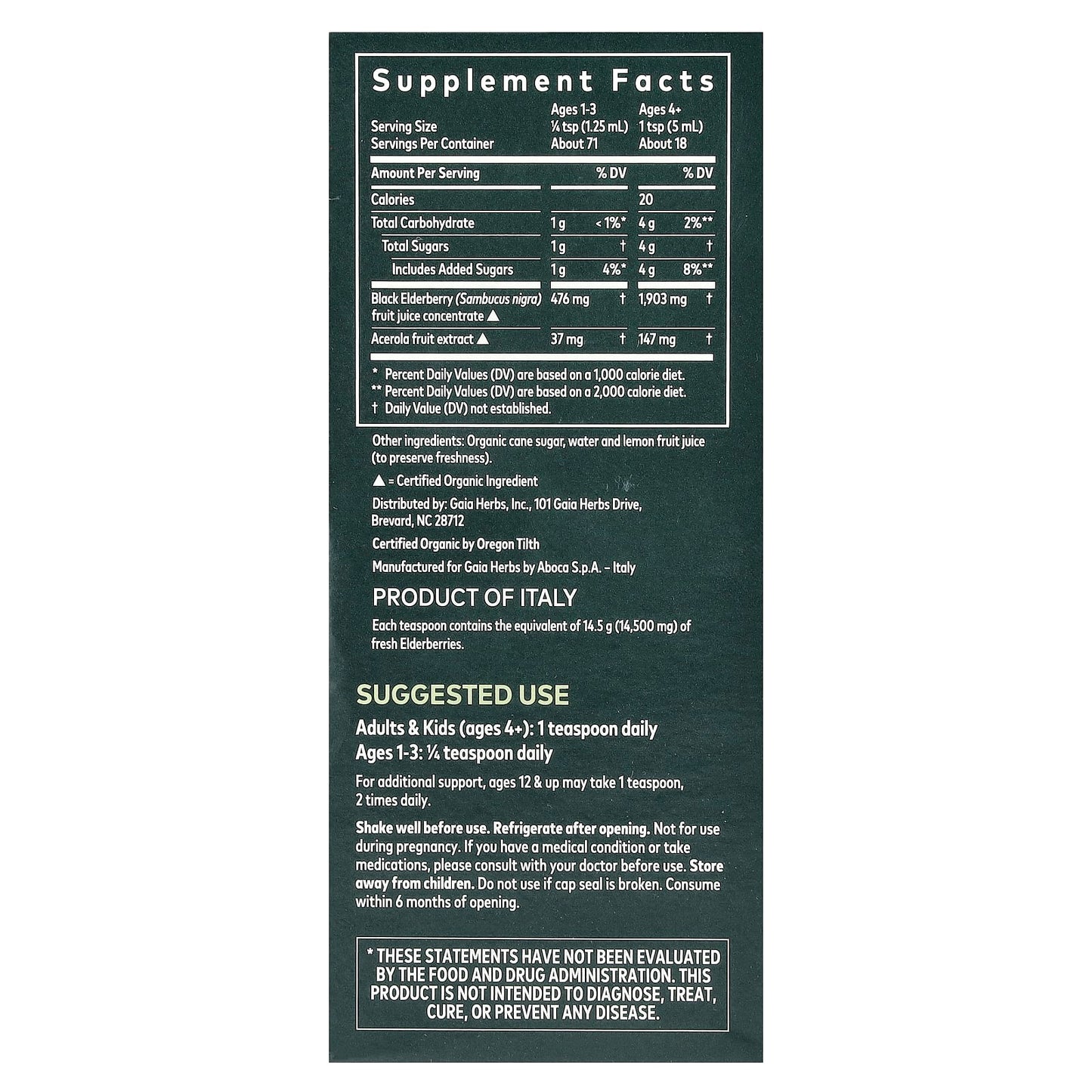 Black Elderberry Syrup for Immune Support | USDA Organic - Image 2