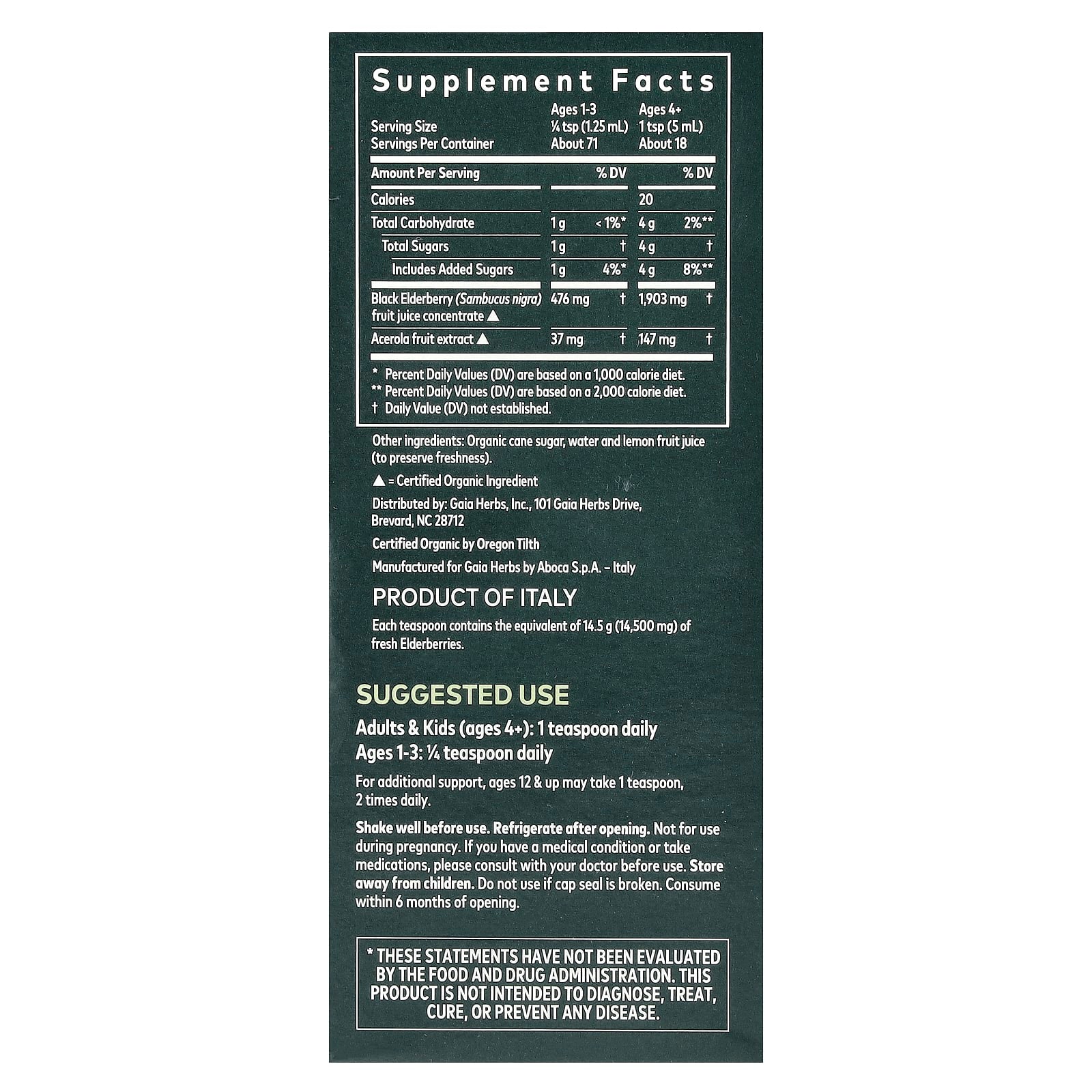Black Elderberry Syrup for Immune Support | USDA Organic - Image 2