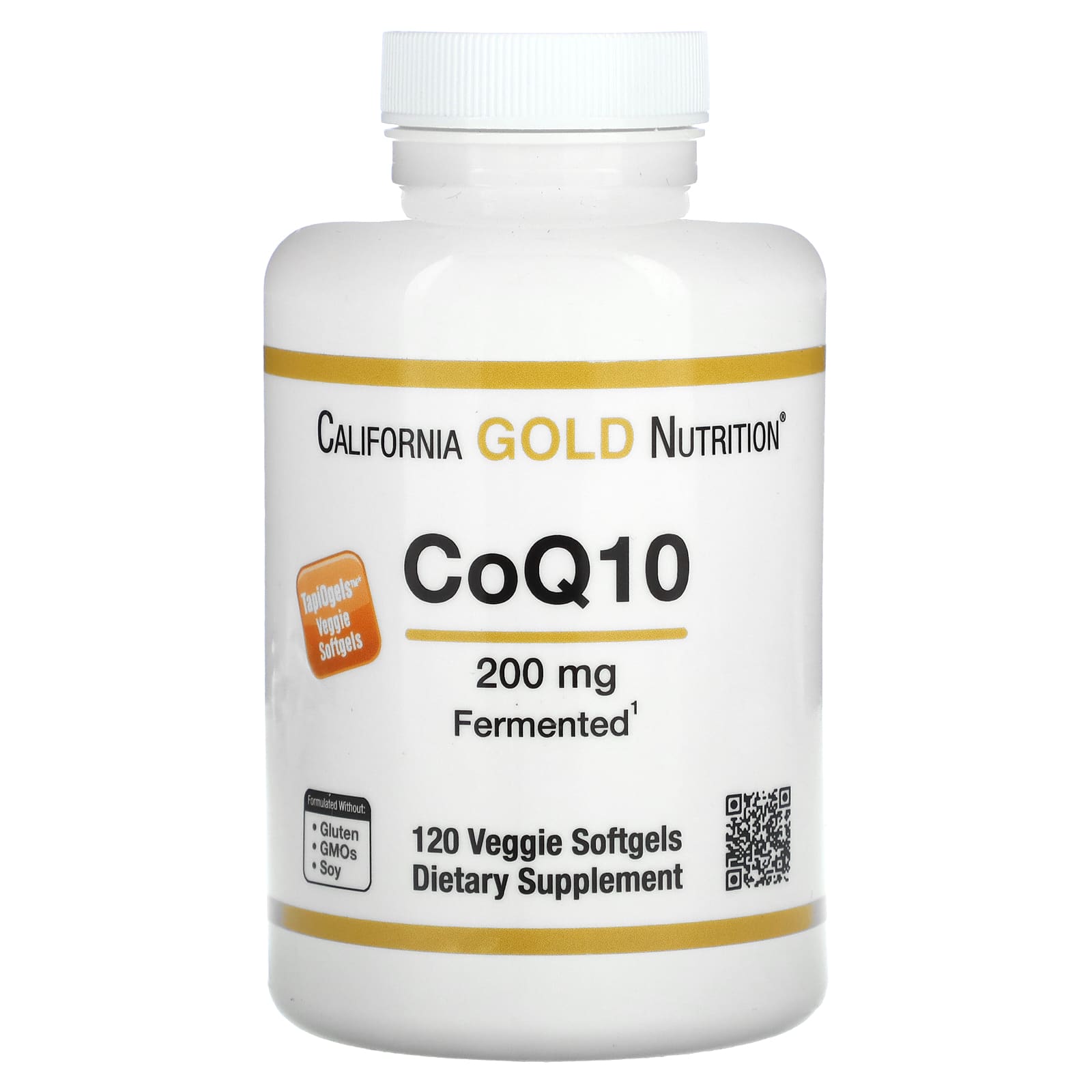 California Gold CoQ10 Supplement - 200mg USP Grade - Image 1