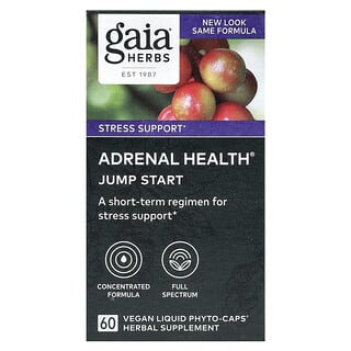 Gaia Herbs Adrenal Health Jump Start 60 Vegan Liquid Capsules