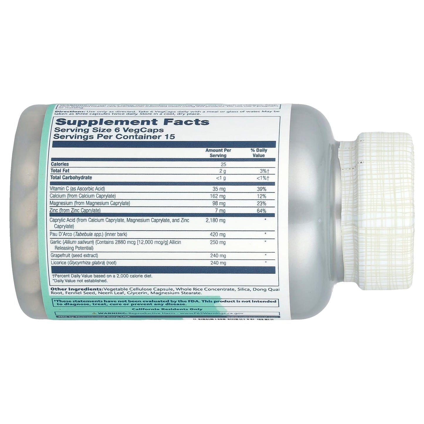 Solaray, Yeast-Cleanse™, 90 VegCaps - Image 2