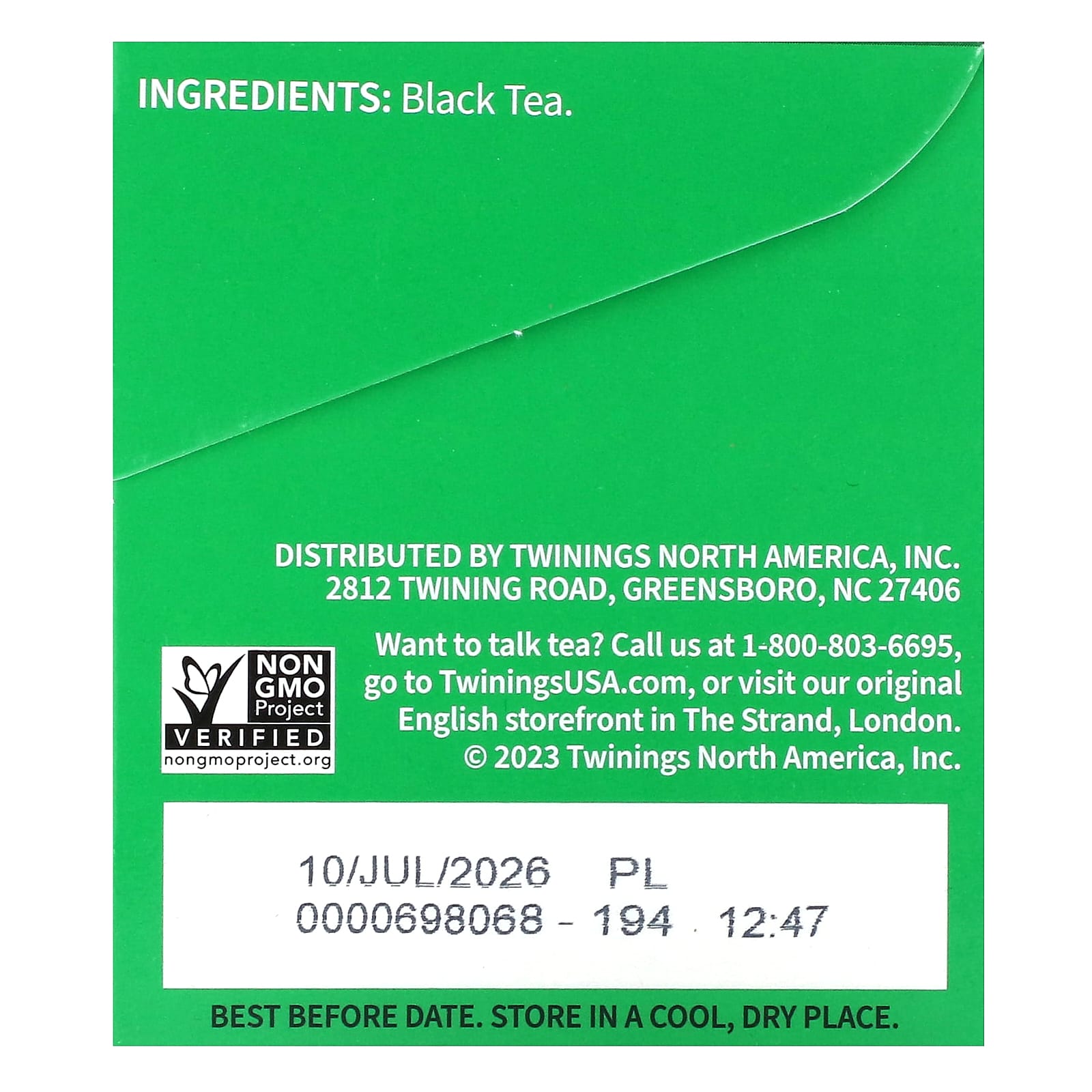 Twinings, Pure Black Tea, Irish Breakfast, 20 Tea Bags, 1.41 oz (40 g) - Image 2