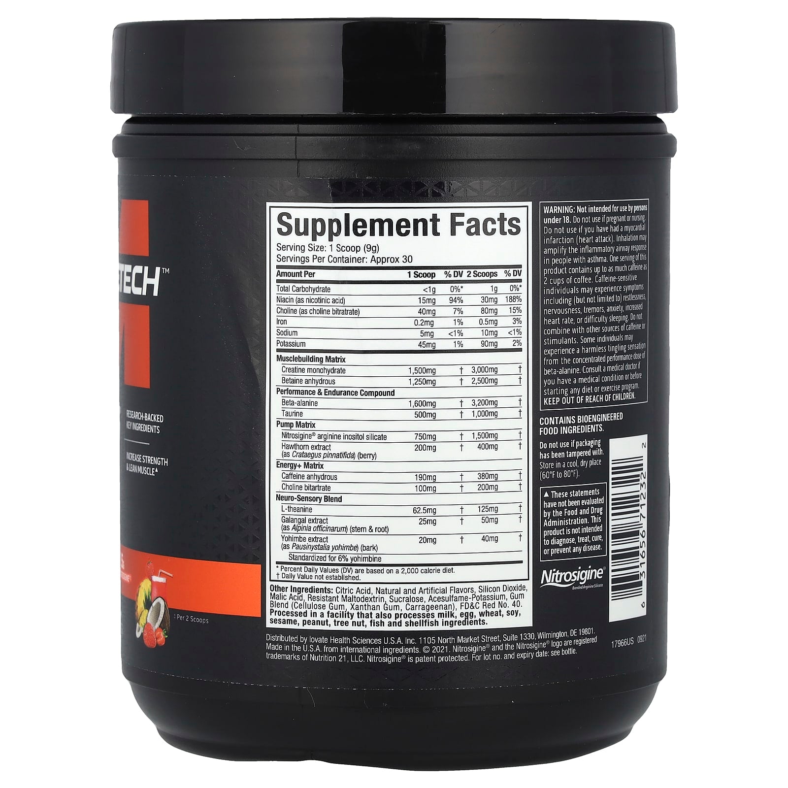 MuscleTech, VaporX5®, Pre-Workout, Miami Spring Break, 9.6 oz (272 g) - Image 2