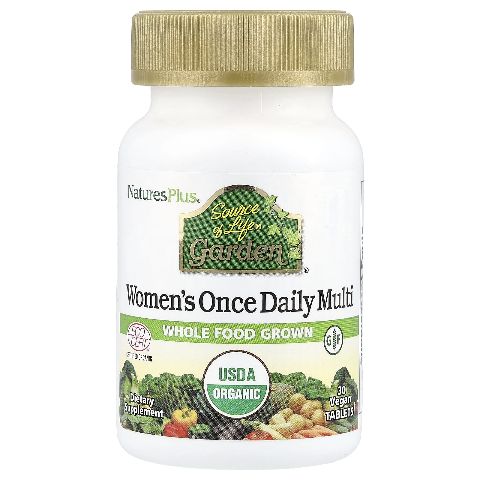 NaturesPlus, Source of Life® Garden, Women's Once Daily Multi, 30 Vegan Tablets - Image 1