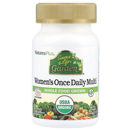 NaturesPlus, Source of Life® Garden, Women's Once Daily Multi, 30 Vegan Tablets - Image 1