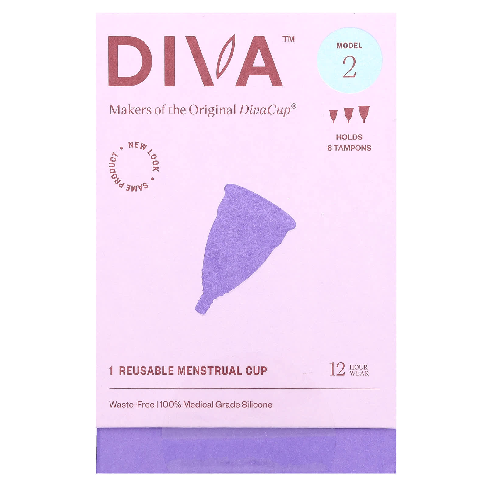 Diva International Menstrual Cup, Reusable & Sustainable, Model 2 - Image 1