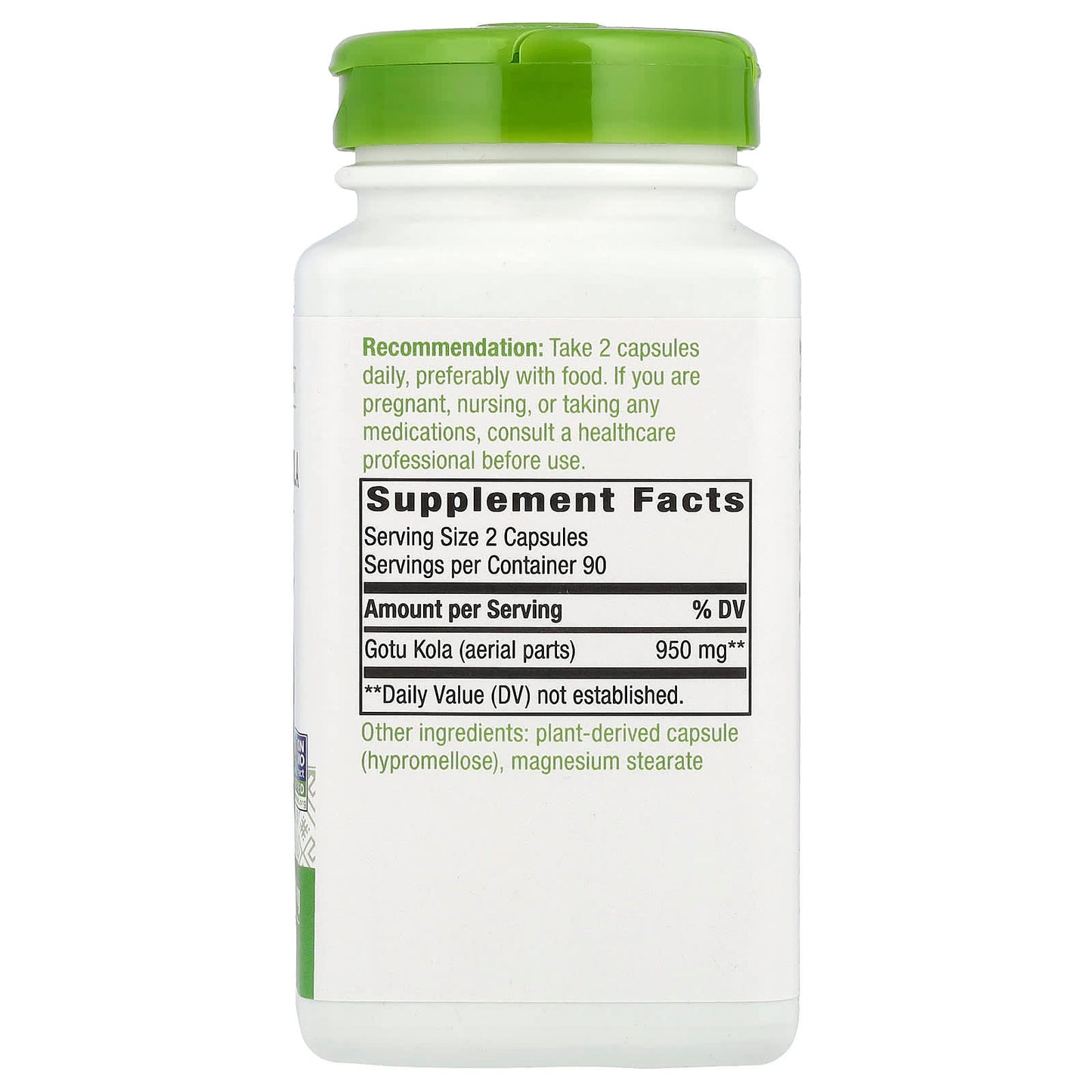 Nature's Way, Gotu Kola Herb, 180 Vegan Capsules (475 mg per Capsule) - Image 2