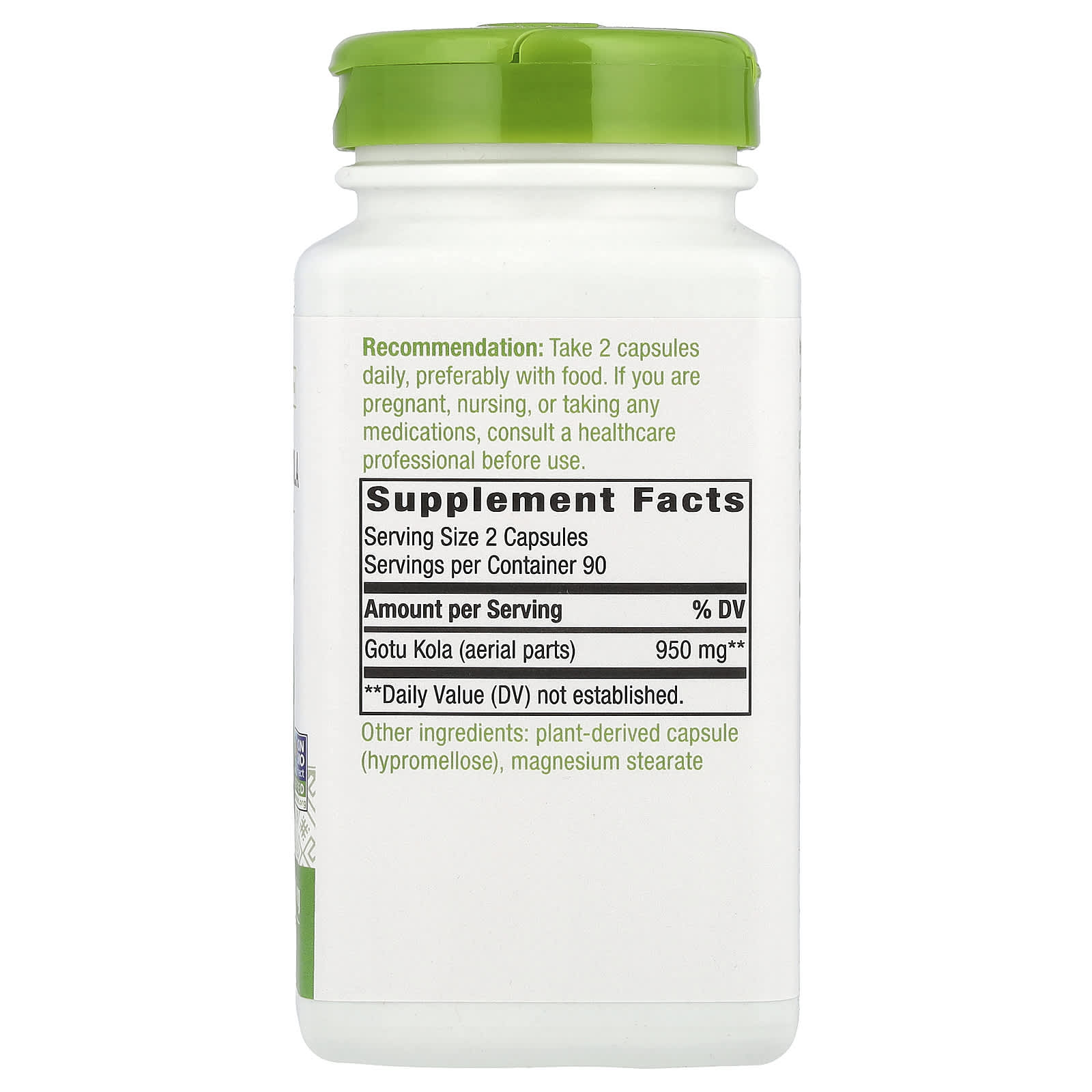 Nature's Way, Gotu Kola Herb, 180 Vegan Capsules (475 mg per Capsule) - Image 2