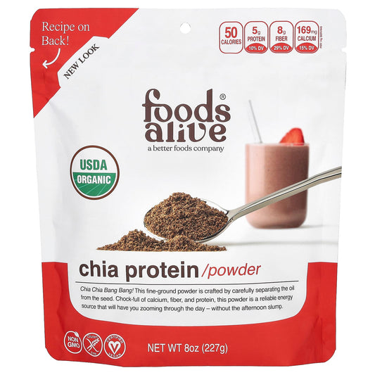 Organic Chia Protein Powder by Foods Alive - 8 oz (227g) - Image 1